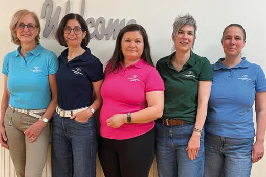 v.l.n.r.: Carina Müller, Anette Greis, Enkeleida Ballco, Astrid Lambert, Esther Lambert-Rust